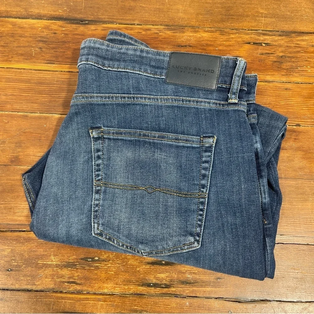 Lucky Brand Men's Dark Blue Denim Jeans 40x32